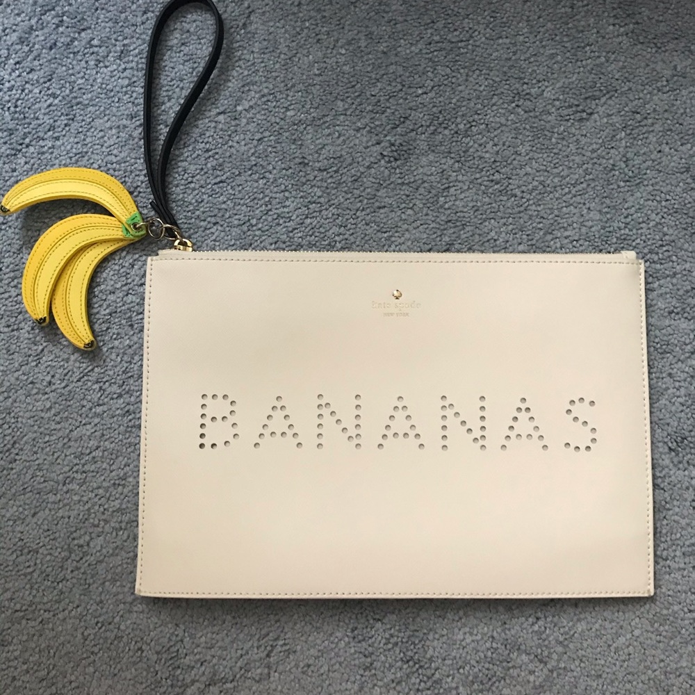 Kate Spade Flight of Fancy Banana pouch/clutch